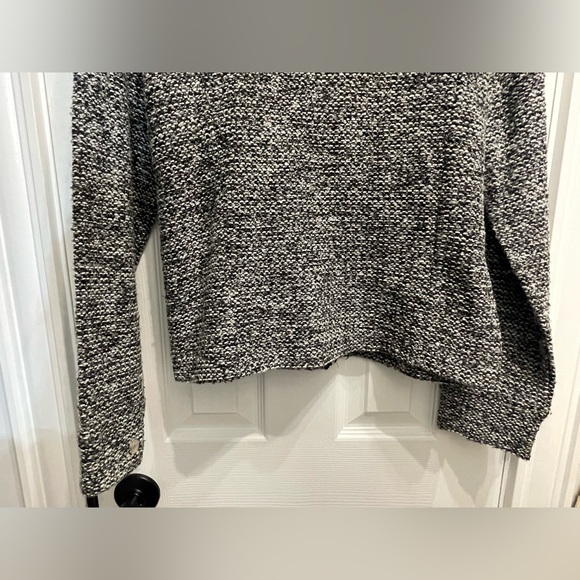 Lauren Ralph Lauren Full Zip Women’s Jacket Tweed Moto Zip Pocket Large Gray - Picture 9 of 16